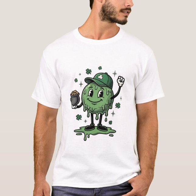 Mascotte de slime de la Saint-Patrick T-shirt vect (Devant)