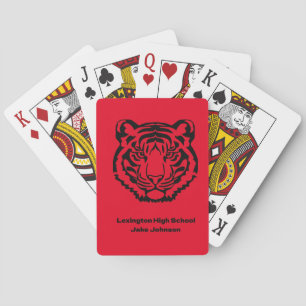 Mascotte de tigre Thème Personnalisé Cartes de Jeu