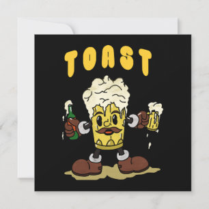 Mascotte de toast à la bière