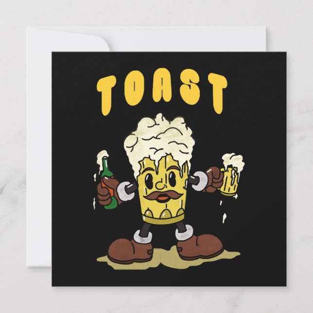 Mascotte de toast de bière (Devant)