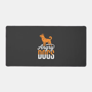 Mascotte de vecteur de chiens en colère