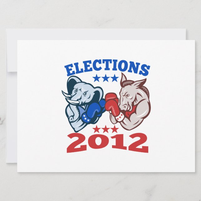 Mascotte démocrate Donkey républicaine Elephant 20 (Devant)