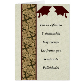 Masculino postal de graduacion