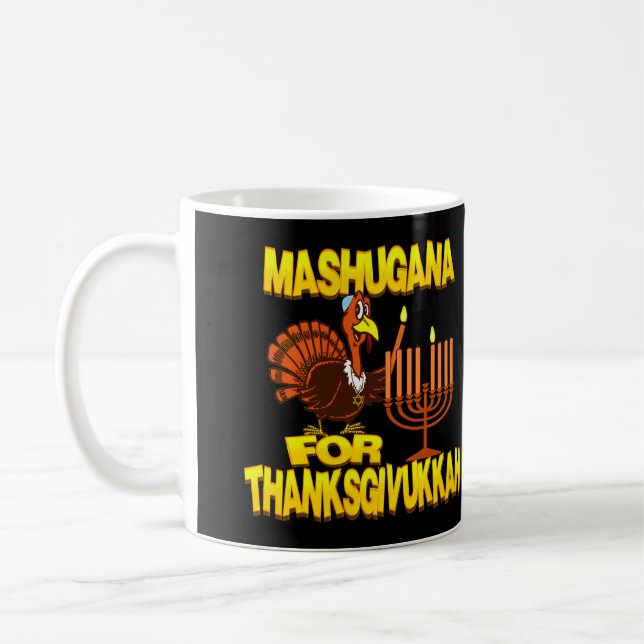 Mashugana pour la tasse de Thanksgivukkah Turquie (Gauche)