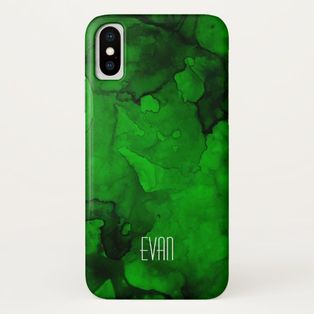 Mashup couleur verte Apple iPhone X Coque (Dos)