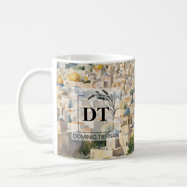 Masjid Al Aqsa Aquarelle Mug - Un Beau Souvenir (Gauche)