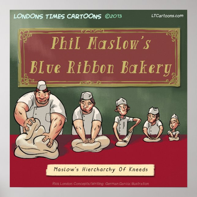 Maslows Bakery Kneed Funny Poster (Devant)