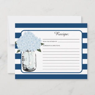 Mason Jar et Blue Hydrangea Bloom Recette