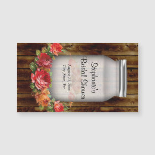 Mason Jar Flower Fête des mariées de couronne