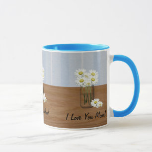 Mason Jar Of Daisies Mère's Day Mug