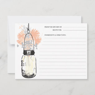 Mason Jar & Recette Fleur sauvage