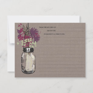 Mason Jar & Recette Fleur sauvage