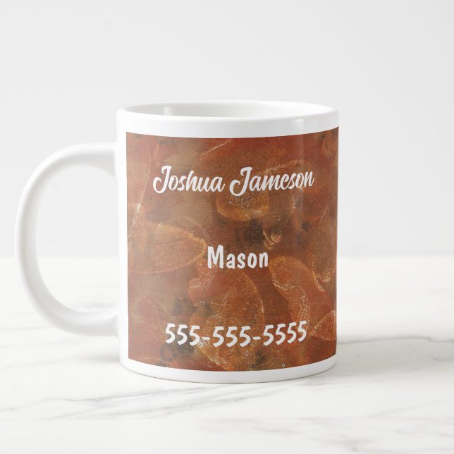 Mason, Mugs de l'entreprise à impression de pierre (Gauche)
