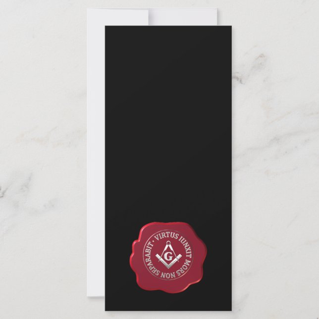 Masonic sceau de cire (Devant)