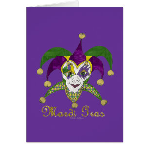 Masque coloré Mardi Gras Jesters