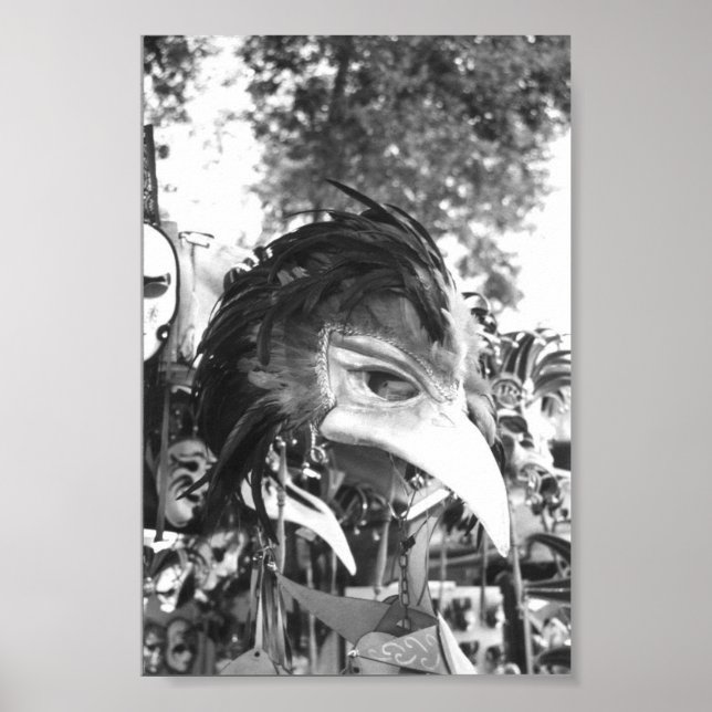 Masque de Carnaval vénitien Venise Italie Poster I (Devant)