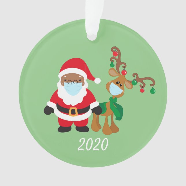 Masque de Noël Santa Renne Ethnique 2020 (devant)