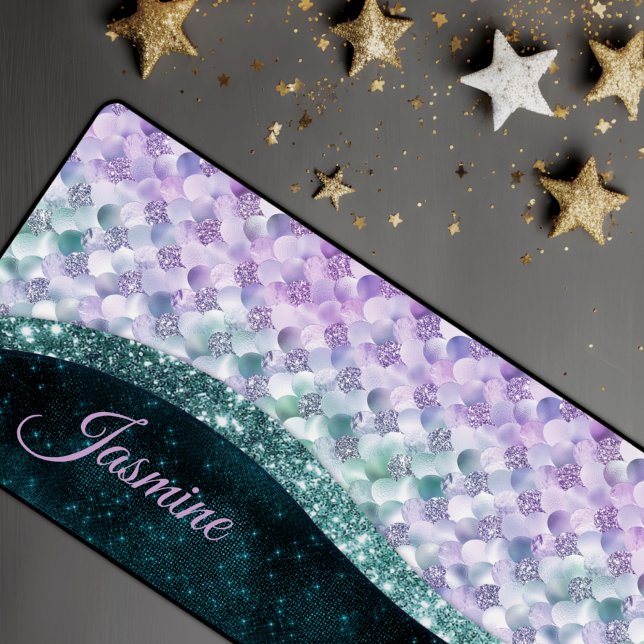 Masque de peau de sirène turquoise argent faux par (Créateur téléchargé)