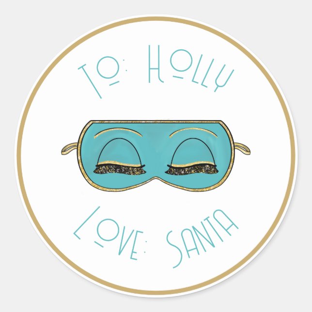 Masque de sommeil glamour Stickers New York City G (Devant)