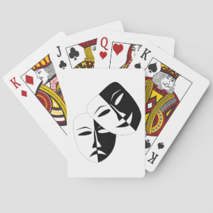 Masque de théâtre dramatique Cartes de jeu - Votre