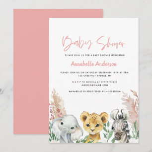 Masque de vidange animal mignon baby shower