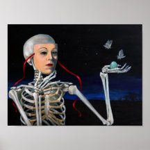 "Masque de vie" par Christiane Cegavske Poster