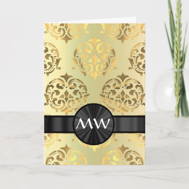 Masque d'or monogrammé (Devant)