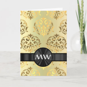 Masque d'or monogrammé