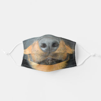 Masque En Tissu Bouche de chien de Rottweiler réaliste