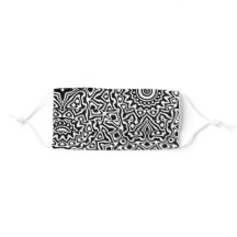 Motif Mandala moderne noir et blanc
