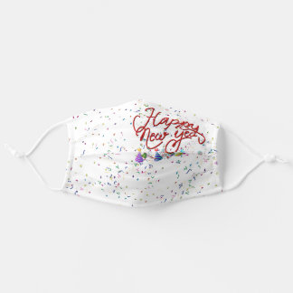 Masque En Tissu Red Happy New Year