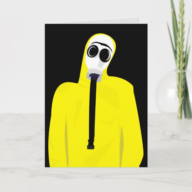 MASQUE GAZ CARTE DE SALUT D'ANNIVERSAIRE (Devant)