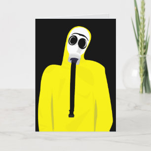 MASQUE GAZ CARTE DE SALUT D'ANNIVERSAIRE