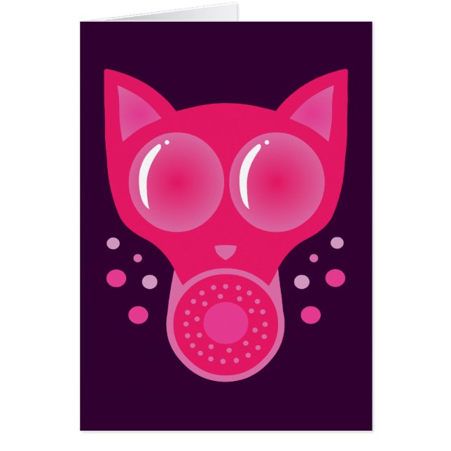 Masque gaz de chat rose (Devant)