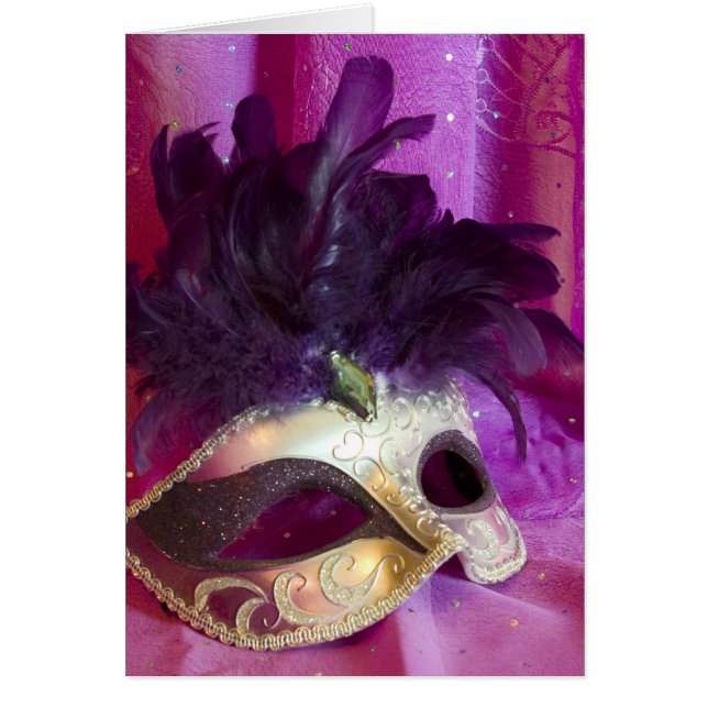 Masque pourpre de mascarade (Devant)