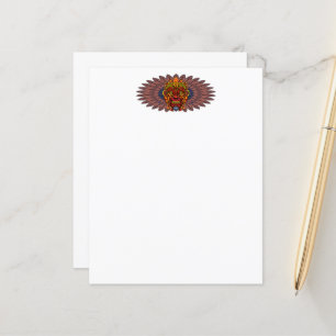 Masque rituel du roi guerrier tribal