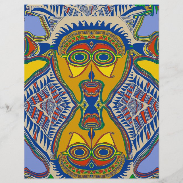 Masque tribal Shaman (Devant)