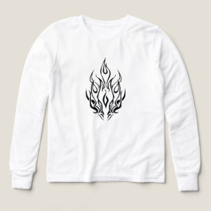 Masque tribal sombre à flamme – Conception d'art d