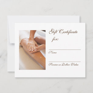 Masquer le certificat cadeau