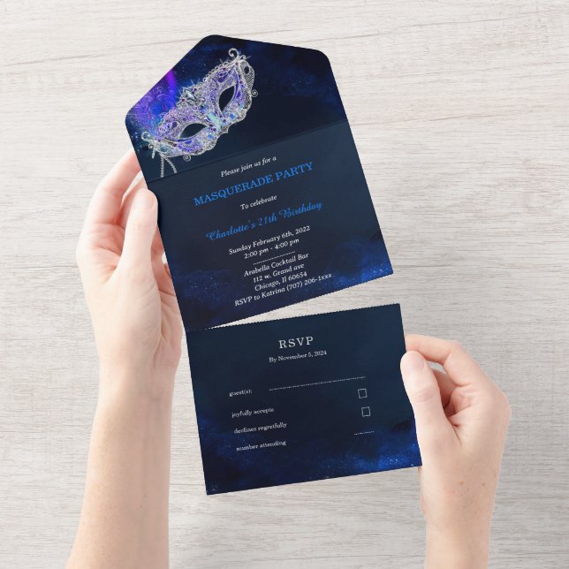 Masquerade Ball et Modèle RSVP (Déchirure)