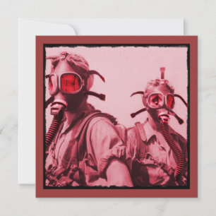 Masques à gaz rose chaud