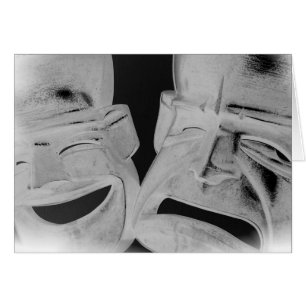 Masques de Comédie et de Tragédie (noir et blanc)