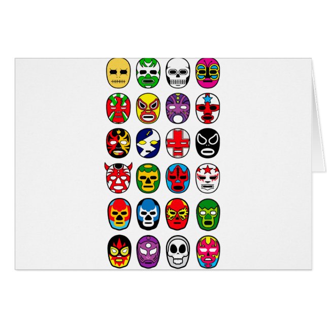 Masques de lutte mexicains de Lucha Libre Luchador (Devant horizontal)