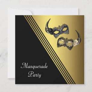 Masques de Mardi Gras Cartes d'invitation pour Soi