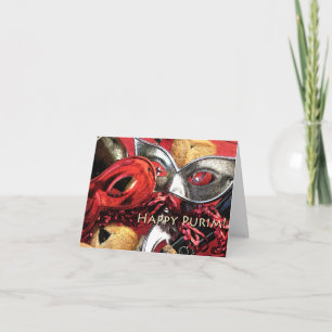 Masques de Purim et carte de Hamantashen