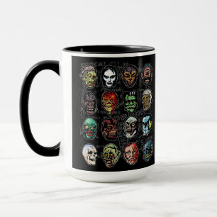 Masques Monster Retro Horror Mug - Halloween (coul