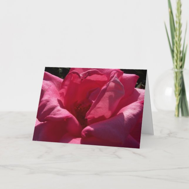 Masquez la carte de voeux rose (Devant)