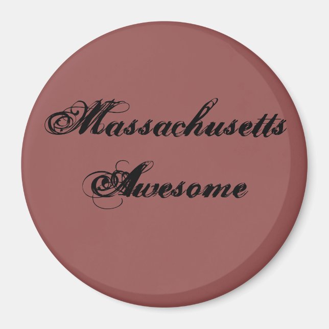 Massachusetts Awesome Citation Magnet (Devant)