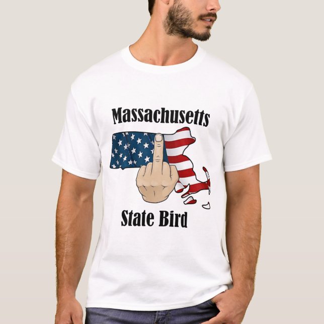 Massachusetts État oiseau t-shirt majeur (Devant)