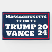 Massachusetts pour la bannière Trump Vance 2024